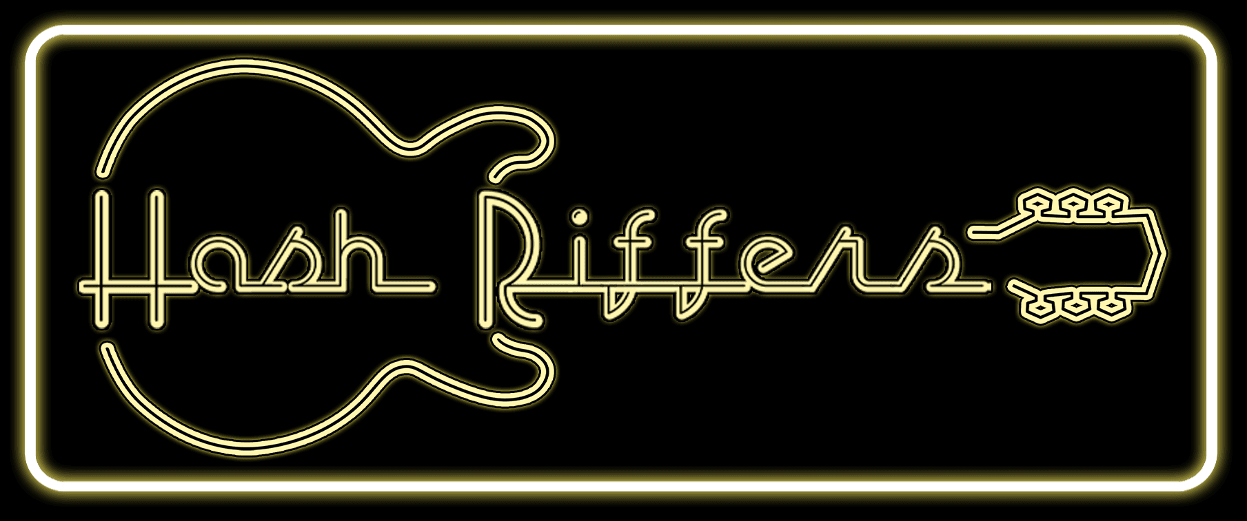 Guitar with glowing border